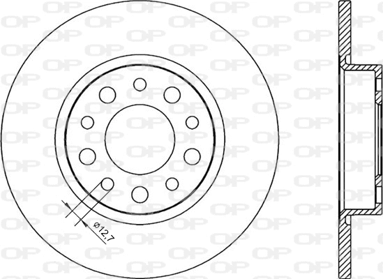 Disque de frein OPEN PARTS BDR2248.10