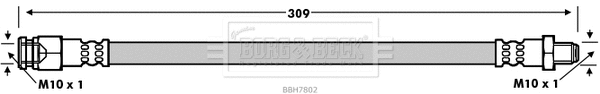 Flexible de frein BORG & BECK BBH7802