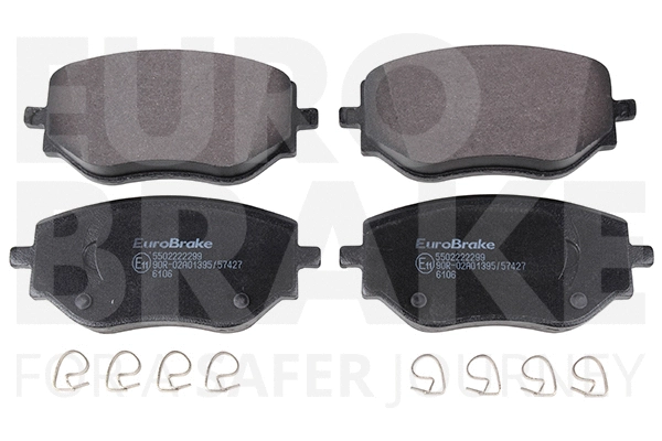 Kit de plaquettes de frein, frein à disque EUROBRAKE 5502222299