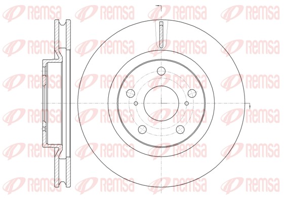 Disque de frein REMSA 61259.10