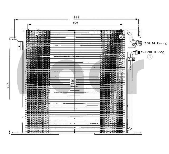 Condenseur, climatisation ACR 300337