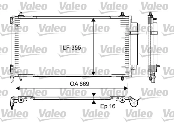 Condenseur, climatisation VALEO 814065