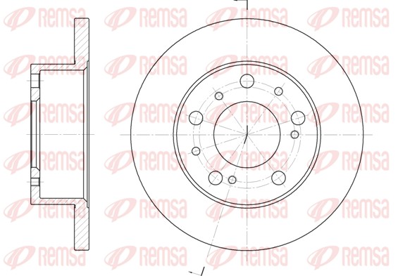 Disque de frein REMSA 6169.00
