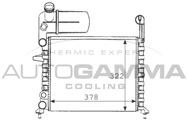 Radiateur, refroidissement du moteur AUTOGAMMA 101194