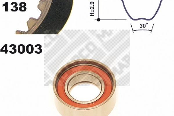 Kit de courroie crantée MAPCO 23003