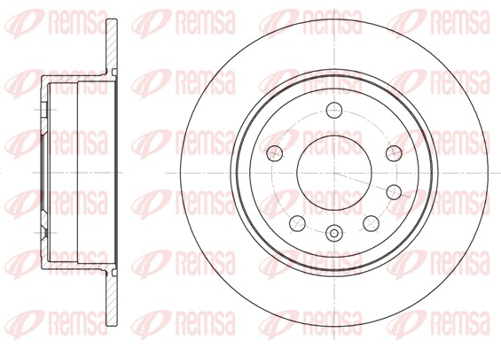 Disque de frein REMSA 6249.00
