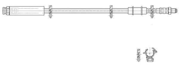 Flexible de frein CEF 517071