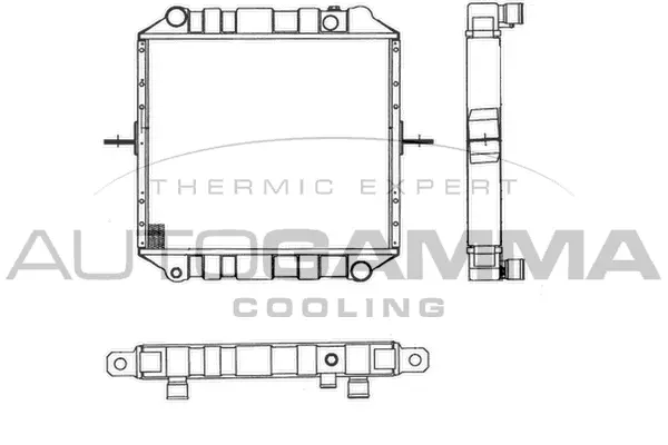 Radiateur, refroidissement du moteur AUTOGAMMA 102215