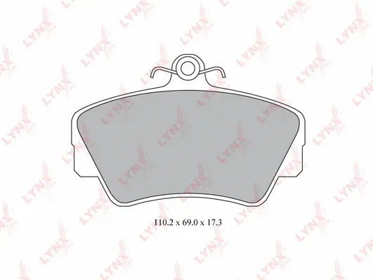 Kit de plaquettes de frein, frein à disque LYNXAUTO BD-7803