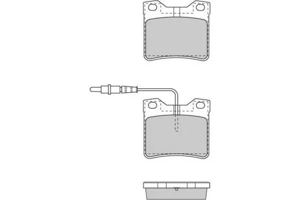 Kit de plaquettes de frein, frein à disque E.T.F. 12-0705