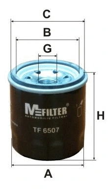 Filtre à huile MFILTER TF 6507