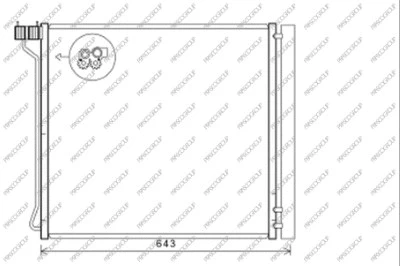 Condenseur, climatisation PRASCO BM825C001