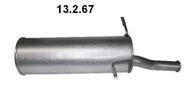 Silencieux arrière EBERSPÄCHER 13.2.67