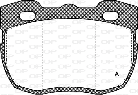 Kit de plaquettes de frein, frein à disque OPEN PARTS BPA0267.00