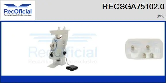 unité d'alimentation de carburant RECOFICIAL RECSGA75102.0