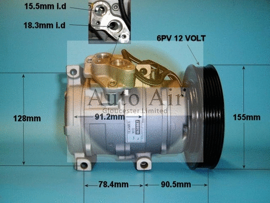 Compresseur, climatisation AUTO AIR GLOUCESTER 14-1183AR