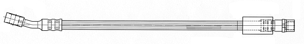 Flexible de frein CEF 512283
