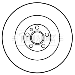 Disque de frein BORG & BECK BBD6050S