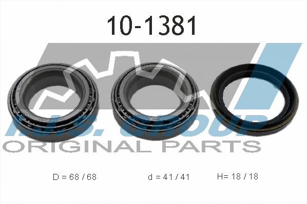 Kit de roulements de roue IJS GROUP 10-1381