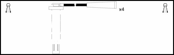 Kit de câbles d'allumage LEMARK HOES1174