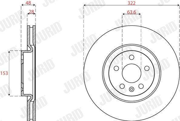 Disque de frein JURID 563257JC-1