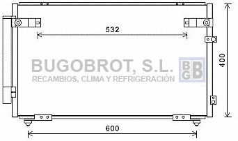 Condenseur, climatisation BUGOBROT 62-TO5621