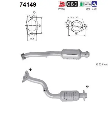 Catalyseur AS 74149