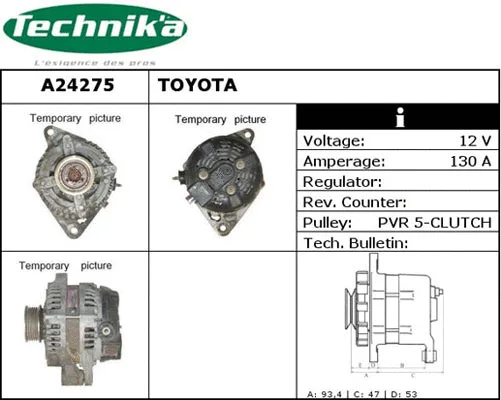 Alternateur Technika A24275