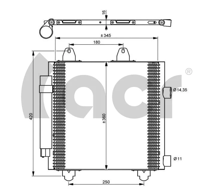Condenseur, climatisation ACR 300671