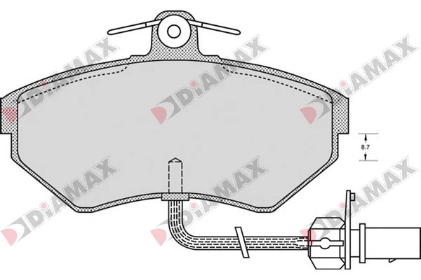 Kit de plaquettes de frein, frein à disque DIAMAX N09547