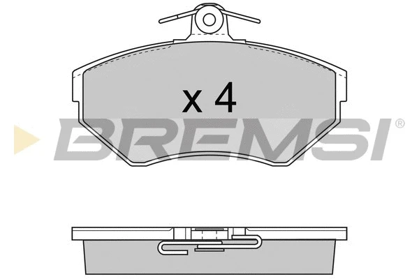 Kit de plaquettes de frein, frein à disque BREMSI BP2674