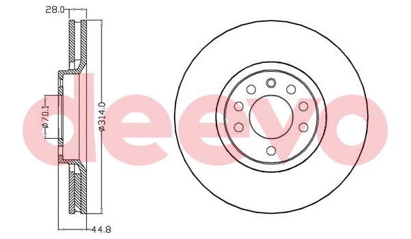 Disque de frein DEEVO BD16420