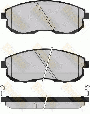 Kit de plaquettes de frein, frein à disque Brake ENGINEERING PA791
