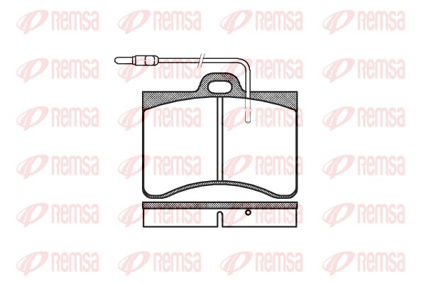 Kit de plaquettes de frein, frein à disque REMSA 0086.04