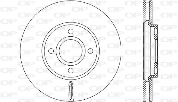 Disque de frein OPEN PARTS BDA2777.20