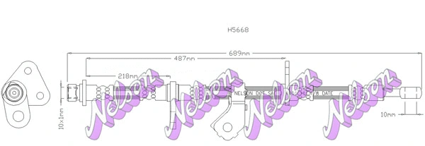 Flexible de frein KAWE H5668