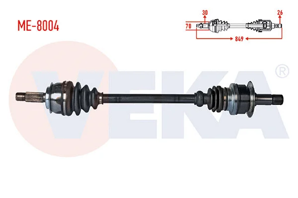 Arbre de transmission VEKA ME-8004