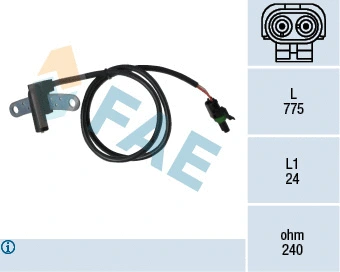 Capteur d'angle, vilebrequin FAE 79145