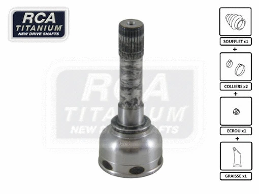 Jeu de joints, arbre de transmission RCA FRANCE SU93A