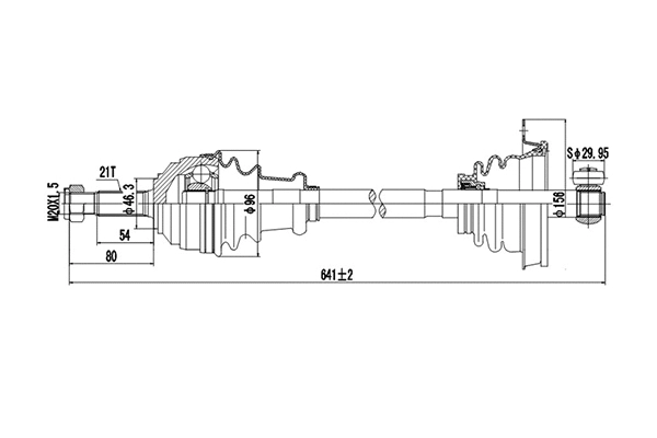 Arbre de transmission DYNAMATRIX DDS250001