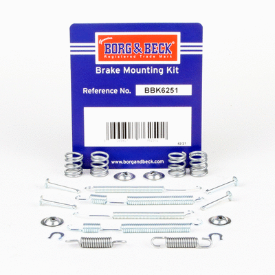 Kit d'accessoires, mâchoire de frein BORG & BECK BBK6251