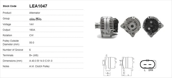 Alternateur LUSA LEA1047