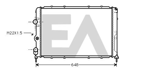 Radiateur, refroidissement du moteur EACLIMA 31R60052