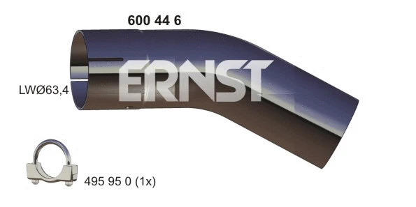 Tuyau d'échappement ERNST 600446