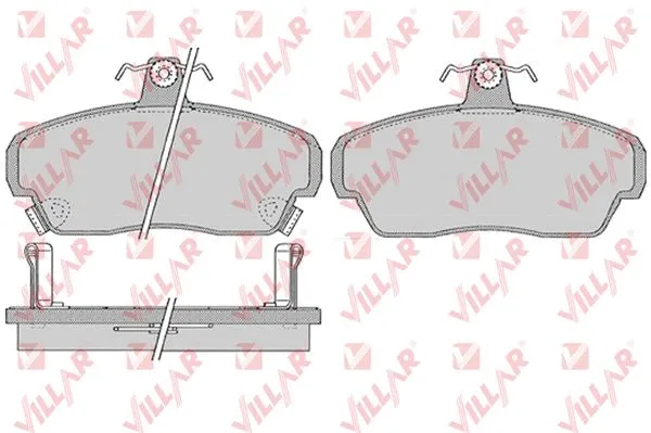 Kit de plaquettes de frein, frein à disque VILLAR 626.1034