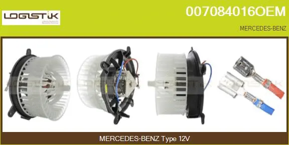 Pulseur d'air habitacle LGK 007084016OEM
