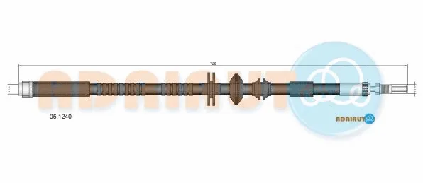 Flexible de frein ADRIAUTO 05.1240