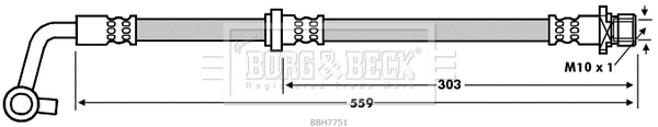 Flexible de frein BORG & BECK BBH7751