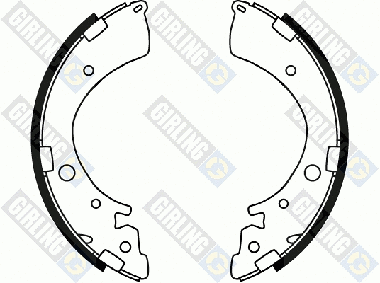 Jeu de mâchoires de frein GIRLING 5187049