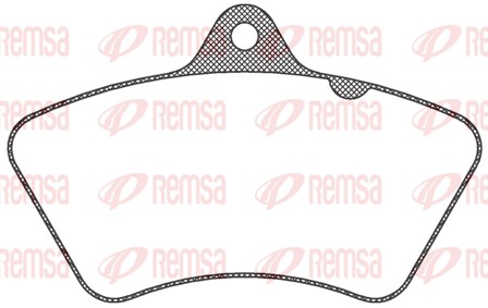 Kit de plaquettes de frein, frein à disque REMSA JCA 826.00
